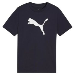 Футболка Puma Ess Cat Logo Tee J - синя