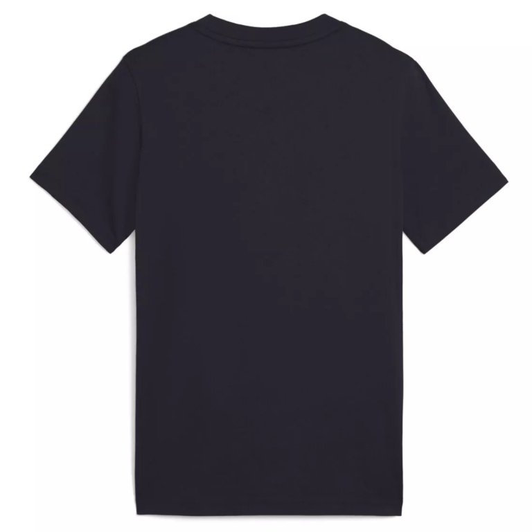 Футболка Puma Ess Cat Logo Tee J - синя