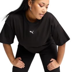 Футболка Puma Ess Relaxed Tee W - чорна