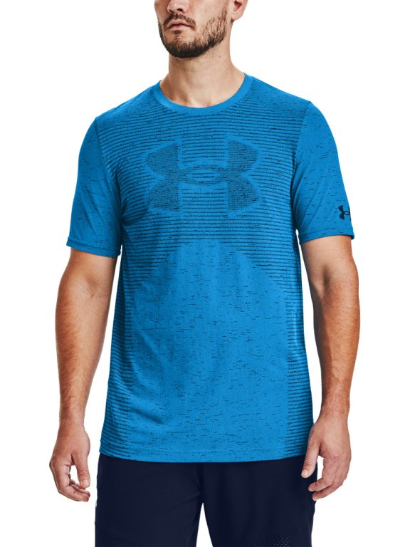 Футболка Under Armour Seamless Logo SS M - синя