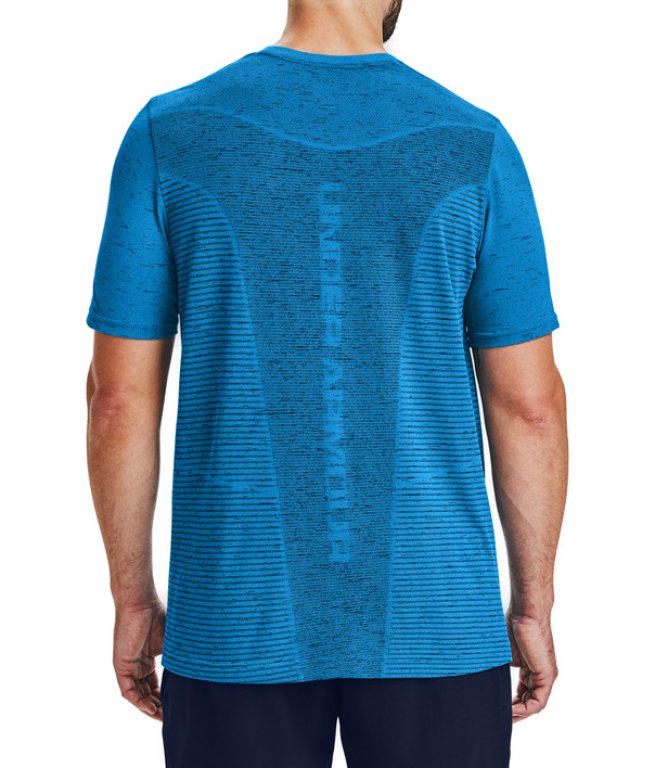 Футболка Under Armour Seamless Logo SS M - синя