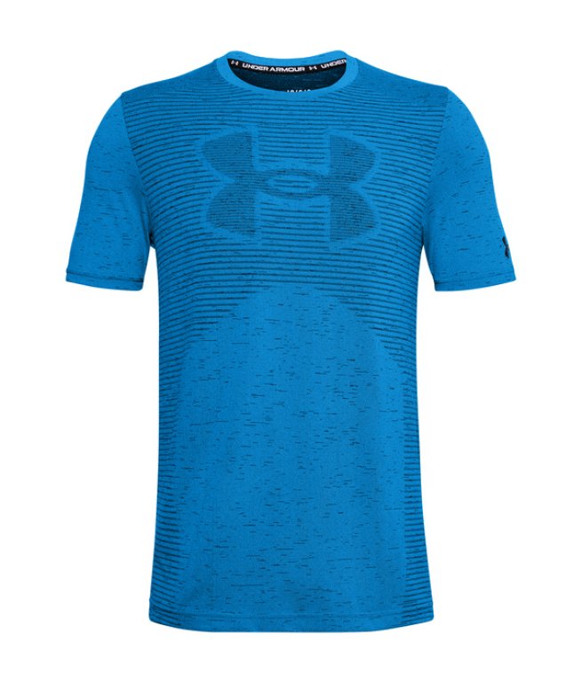 Футболка Under Armour Seamless Logo SS M - синя