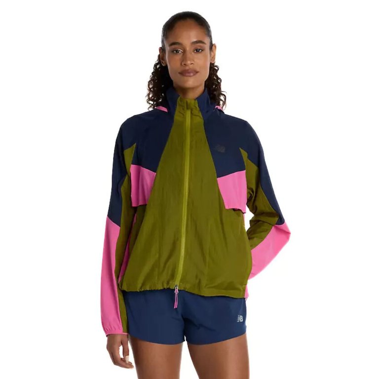 New Balance RC Jacket W - синя/рожева