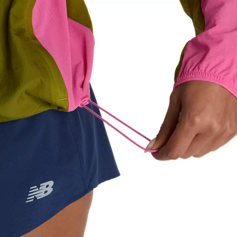 New Balance RC Jacket W - синя/рожева