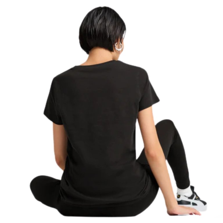 Футболка Puma Ess Metallic Tee W - чорно/золота