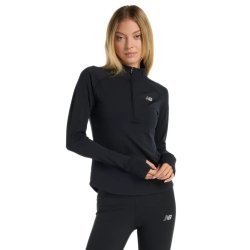Світшот New Balance Harmony Half Zip W - чорна