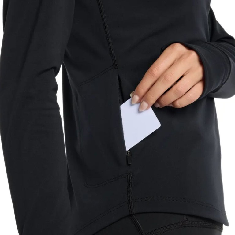 Світшот New Balance Harmony Half Zip W - чорна