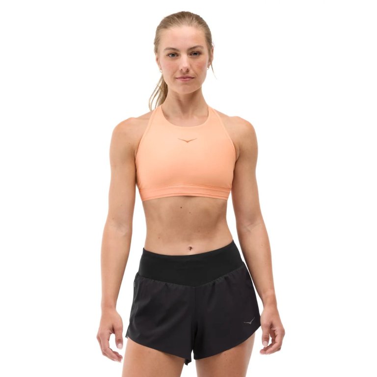 Спортивний бюстгальтер Hoka Hupana Sports Bra Removable Cup W - помаранчевий