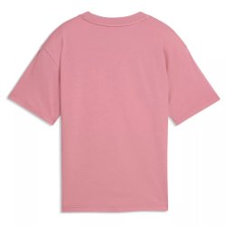 Футболка Puma Ess Centered Cat Logo Boxy Tee J - рожева