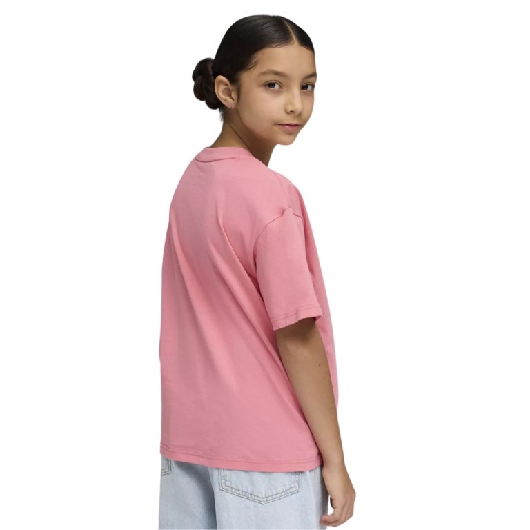 Футболка Puma Ess Centered Cat Logo Boxy Tee J - рожева