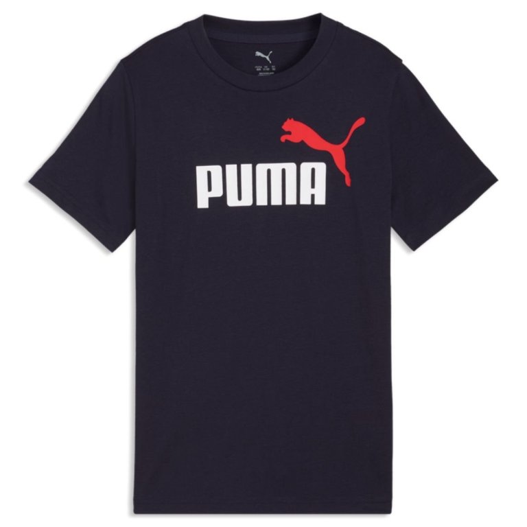Футболка Puma Ess 2 Color No.1 J - синя