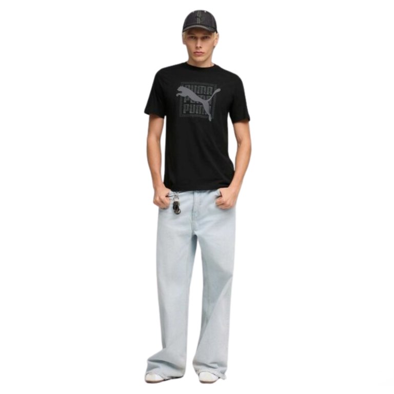 Футболка Puma Graphic Puma Wording Tee M - чорна