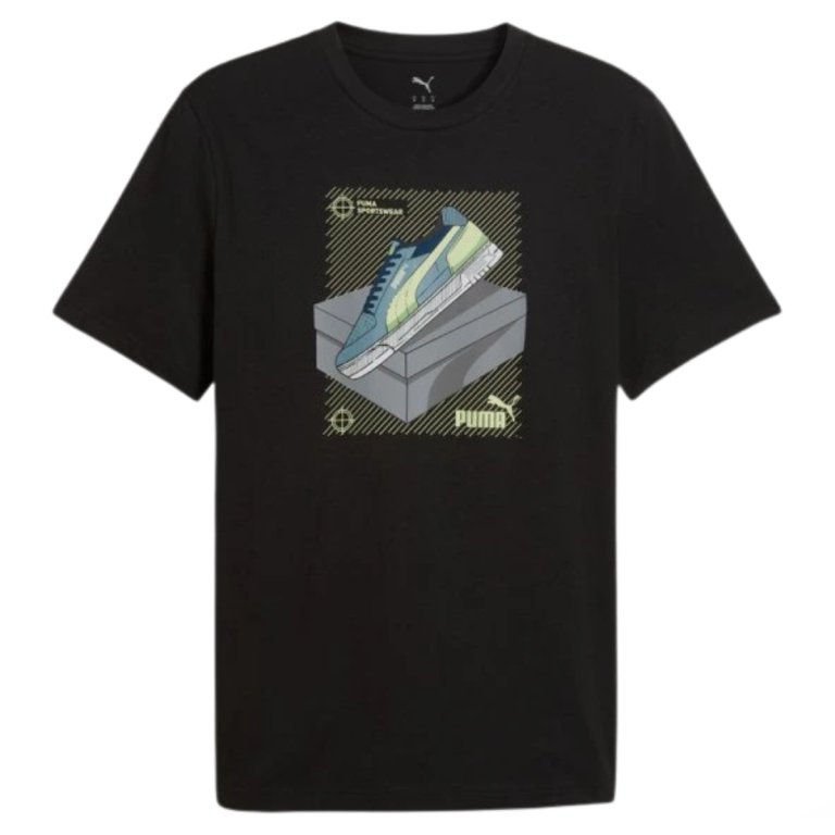 Футболка Puma Graphic кросівки Tee M - чорна