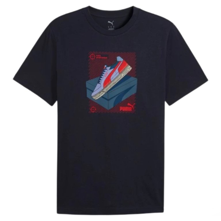 Футболка Puma Graphic Sneaker Tee M - синя