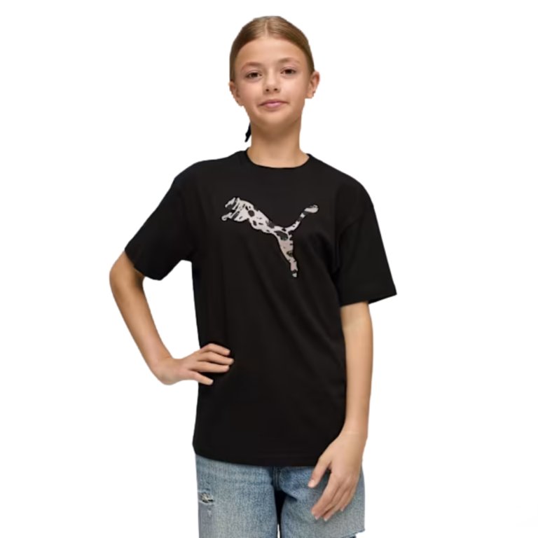 Футболка Puma Ess Graphic Animal Relaxed Tee J - чорна