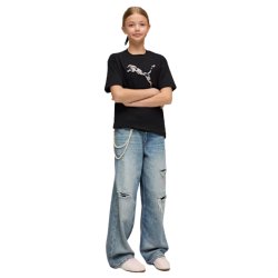 Футболка Puma Ess Graphic Animal Relaxed Tee J - чорна