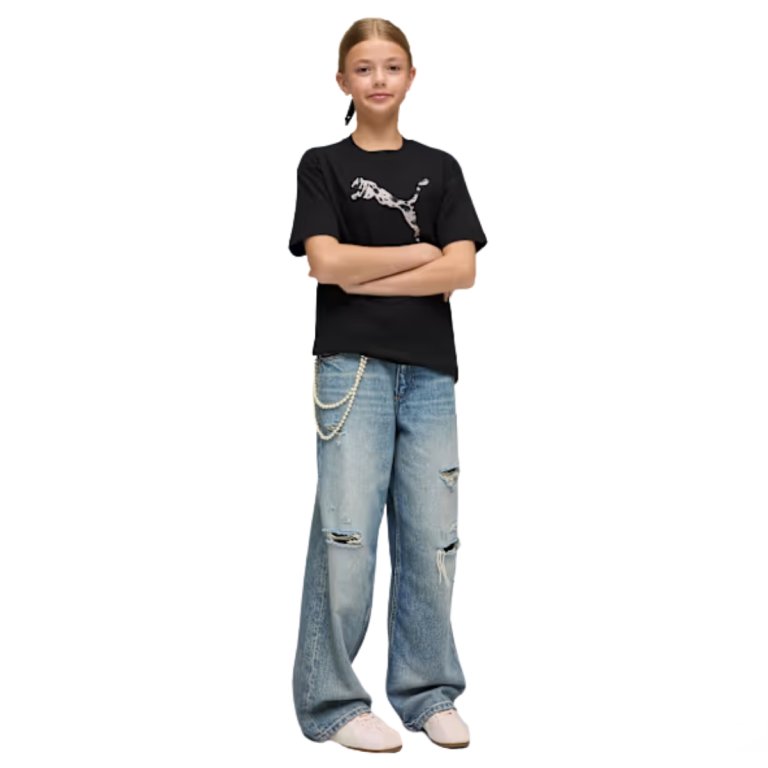Футболка Puma Ess Graphic Animal Relaxed Tee J - чорна