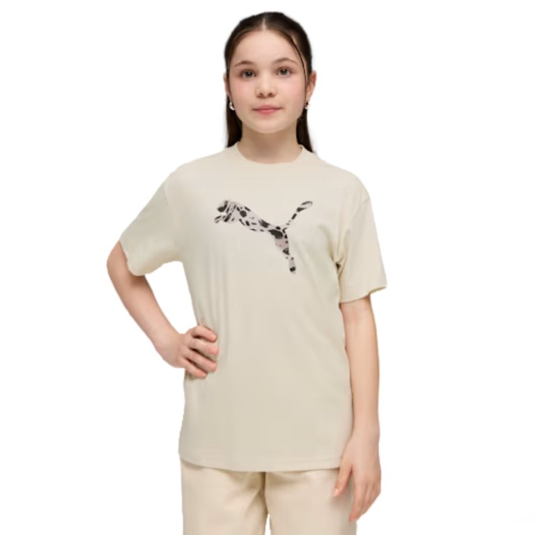 Футболка Puma Ess Graphic Animal Relaxed Tee J - бежева
