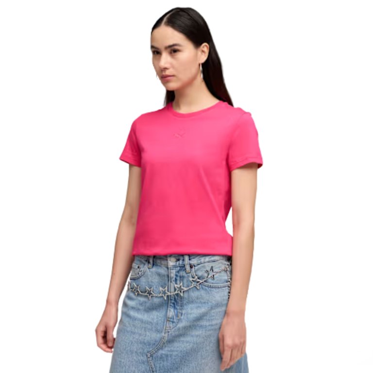 Футболка Puma Ess Centered Cat Tee W - рожева