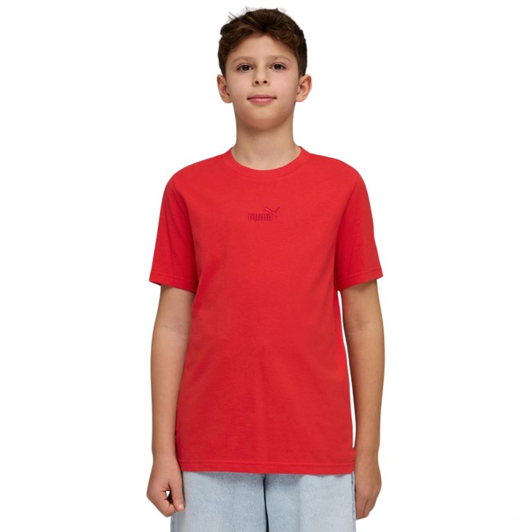 Футболка Puma Ess Small No.1 Logo Centered Tee J - червона