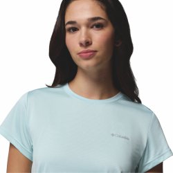 Футболка Columbia BlueVista Hill™ Ss Crew W - світло-блакитна