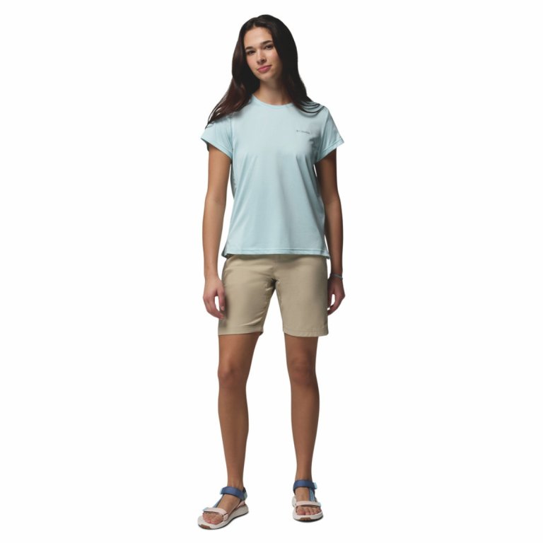 Футболка Columbia BlueVista Hill™ Ss Crew W - світло-блакитна