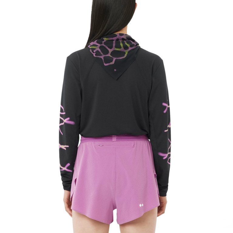 Футболка Salomon ShKout Core Ls Tee Gfx W - чорна