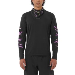 Футболка Salomon ShKout Core Ls Tee Gfx M - чорна