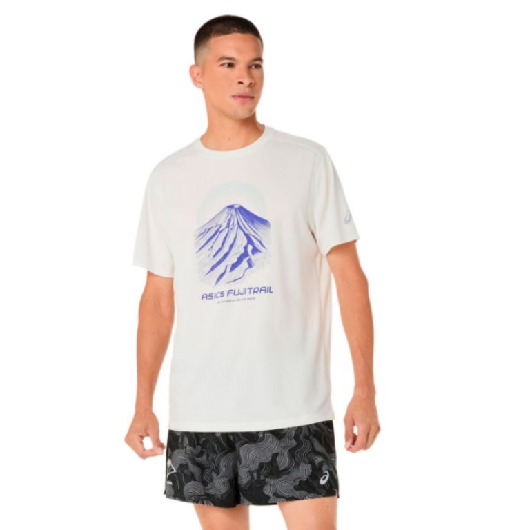 Футболка Asics Fujitrail Logo SS Top M - біла
