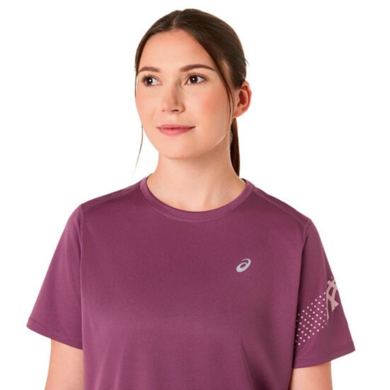 Футболка Asics Icon SS Top W - фіолетова