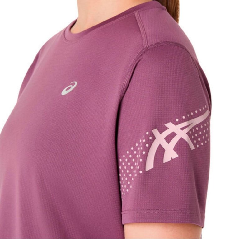 Футболка Asics Icon SS Top W - фіолетова