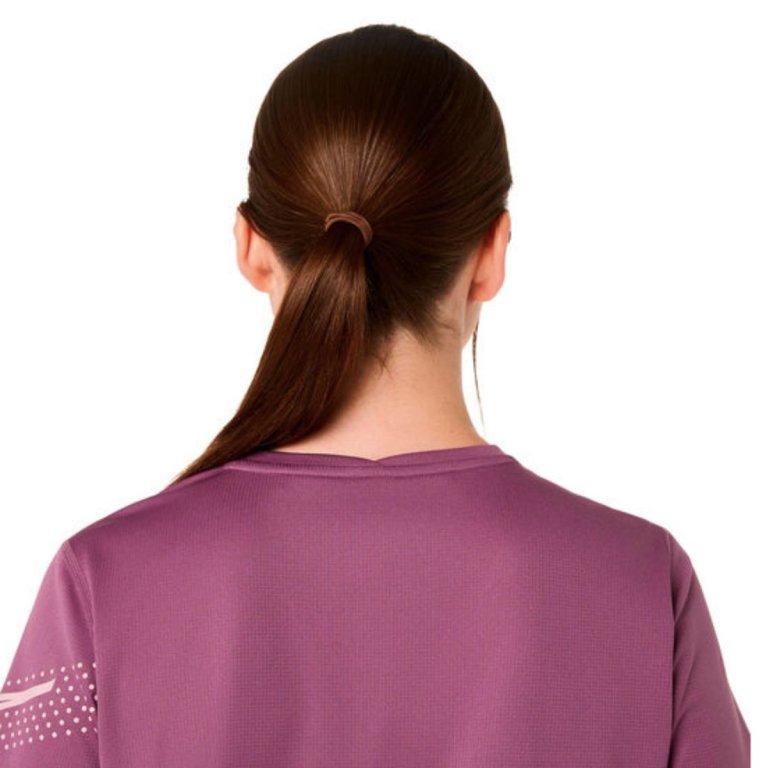 Футболка Asics Icon SS Top W - фіолетова