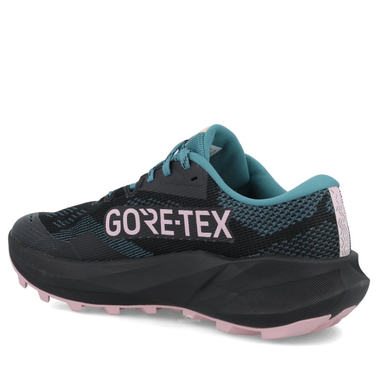 Кросівки Asics Trabuco 14 GTX W - чорно/рожево/зелені