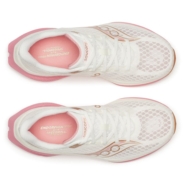 Взуття Saucony Endorphin Speed 5 W — біле/рожеве