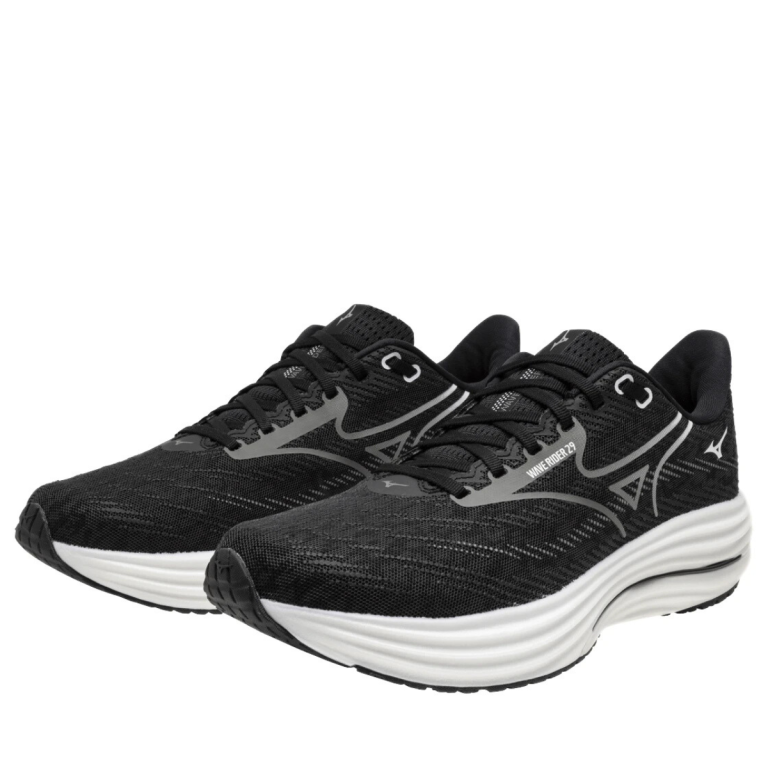 Кросівки Mizuno Wave Rider 29 M - чорні (широкі)