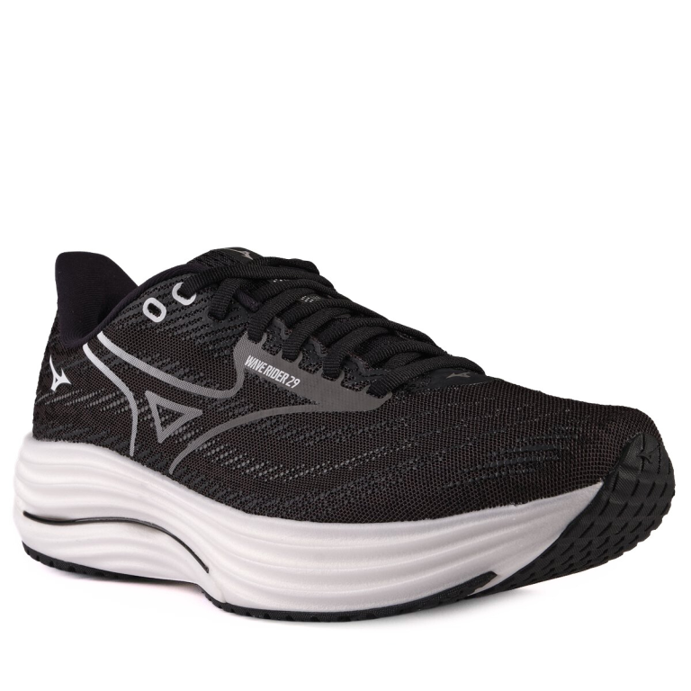 Кросівки Mizuno Wave Rider 29 M - чорні (широкі)
