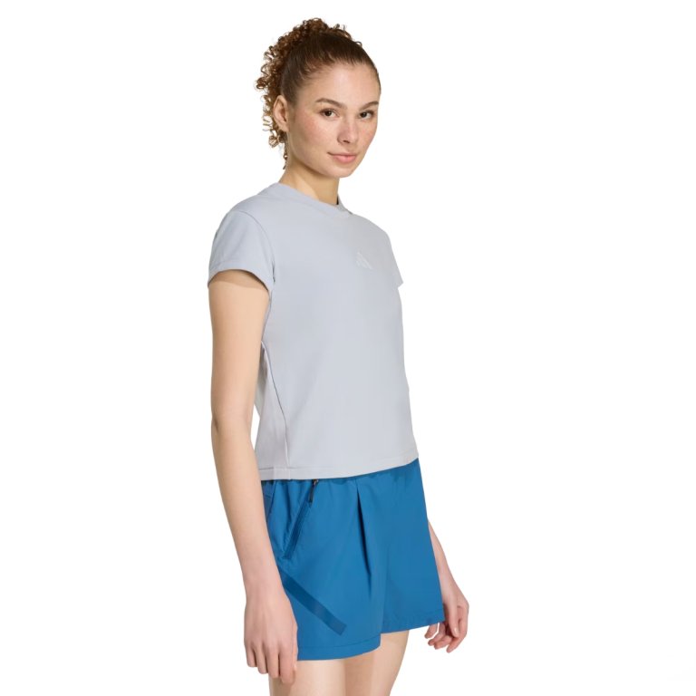 Футболка Adidas Z.N.E. Baby Tee W - сіра