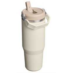 Термочашка Stanley IceFlow™ Flip Straw 2.0 Tumbler 890 ml - бежева