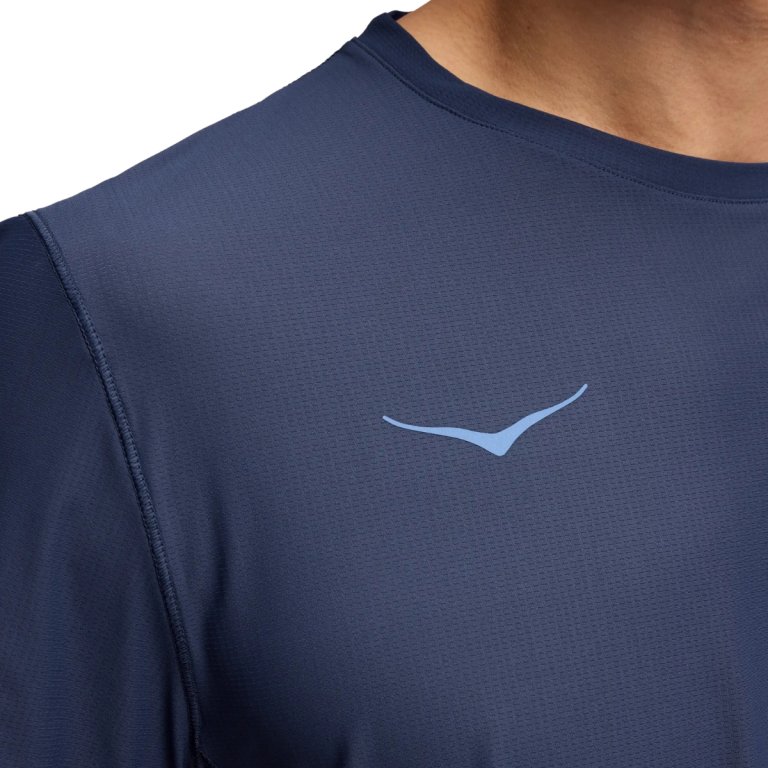 Футболка Hoka Airolite Short Sleeve 2.0 M - синя