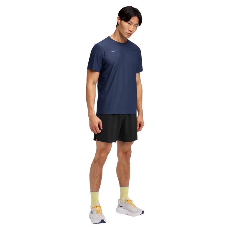Футболка Hoka Airolite Short Sleeve 2.0 M - синя