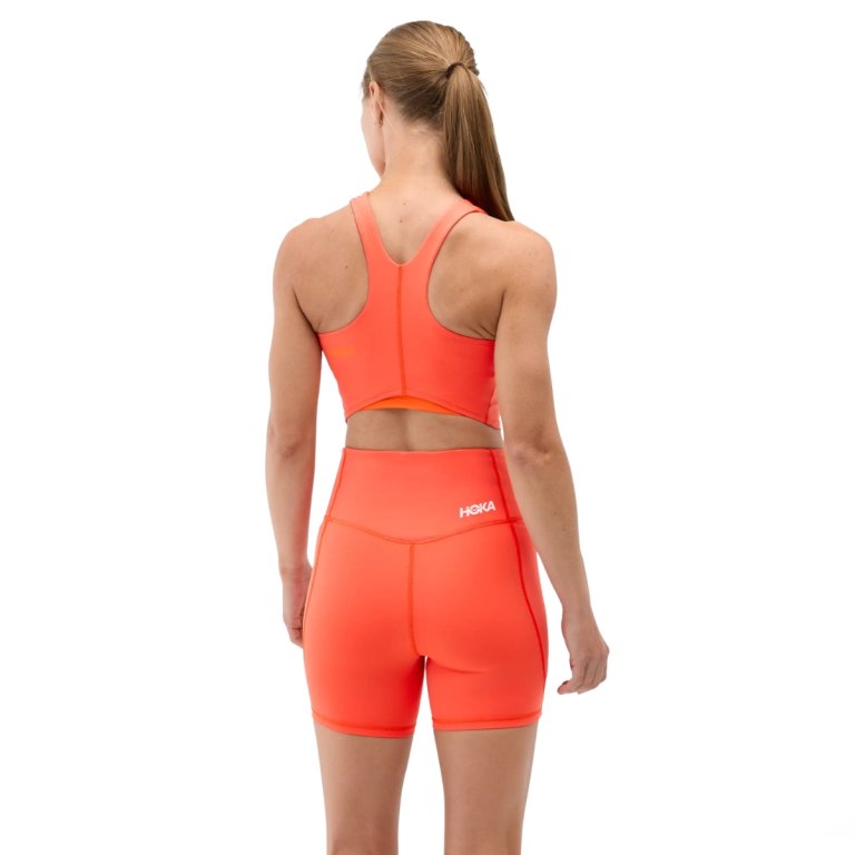 Бюстгальтер Hoka Elaro Crop Bra W - помаранчевий