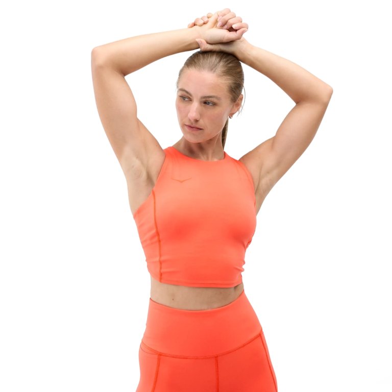 Бюстгальтер Hoka Elaro Crop Bra W - помаранчевий