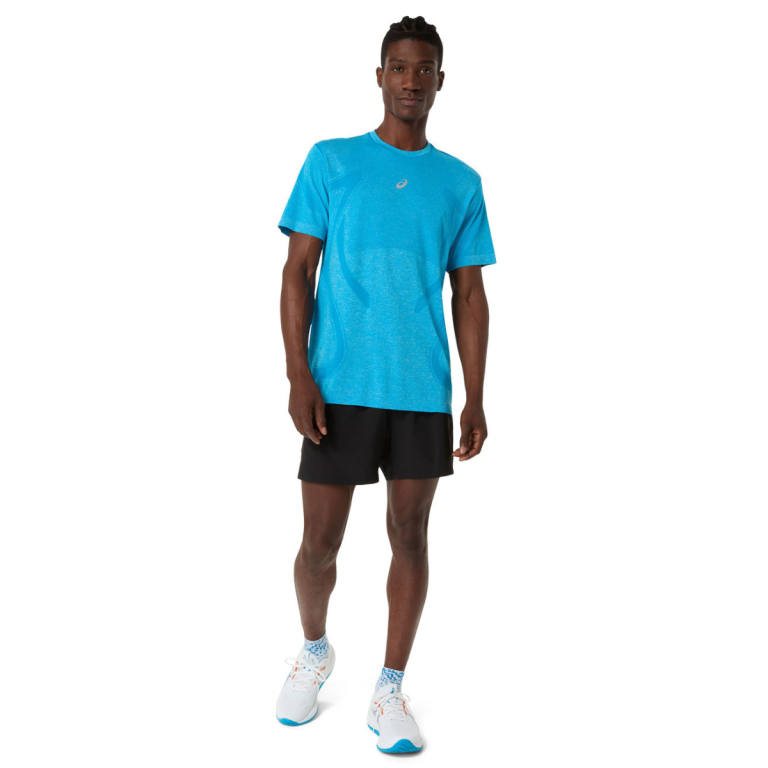 Футболка Asics Road Seamless SS Top M - синя