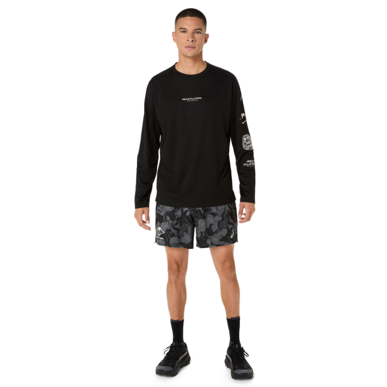 Шорти Asics Fujitrail All Over Print 5In Short M - чорні