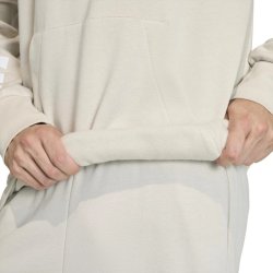 Світшот Adidas Fleece hooded sweatshirt 3-Stripe M - бежевий