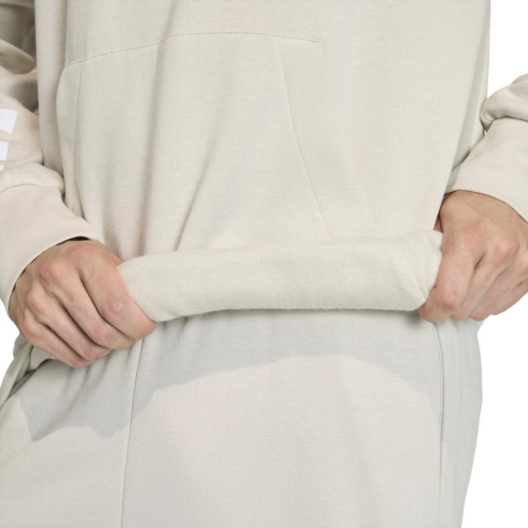 Світшот Adidas Fleece hooded sweatshirt 3-Stripe M - бежевий