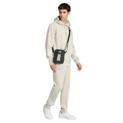 Світшот Adidas Fleece hooded sweatshirt 3-Stripe M - бежевий
