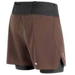 Шорти Salomon Sense Aero 2In1 Trail 5" Shorts M - коричневі