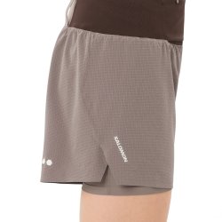 Шорти Salomon Sense Aero 2In1 Trail 4" Shorts W - коричневі
