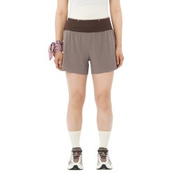 Шорти Salomon Sense Aero 2In1 Trail 4" Shorts W - коричневі